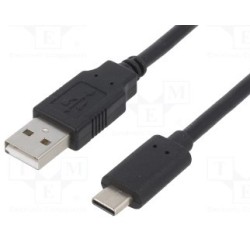 USB A-C Cable 1.8m Black