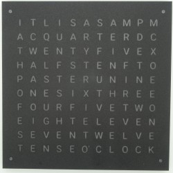 Wordclock Voorpaneel