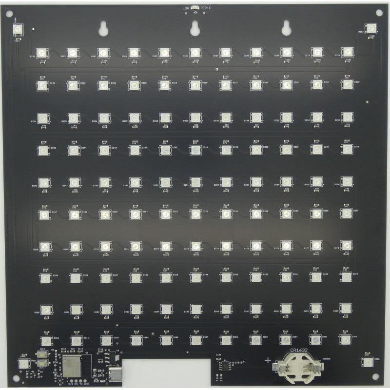 Wordclock Printplaat