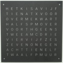 Wordclock Voorpaneel